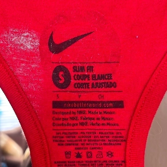 Brand New Nike Team USA Just Do It Red Racerback Tank Top Olympics Slim Fit - Picture 4 of 14